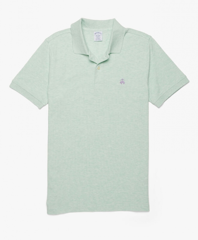 Green Brooks Brothers Golden Fleece Slim Fit Stretch Supima Men Polo | SON-051729