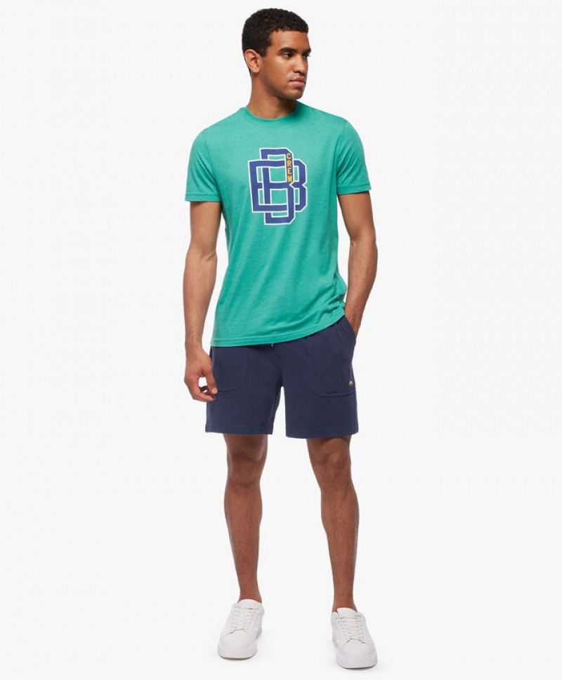 Green Brooks Brothers Graphic Men T-shirts | UTR-569421