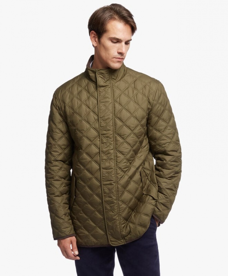 Green Brooks Brothers Quilted Walking Men Coats | UFQ-547908