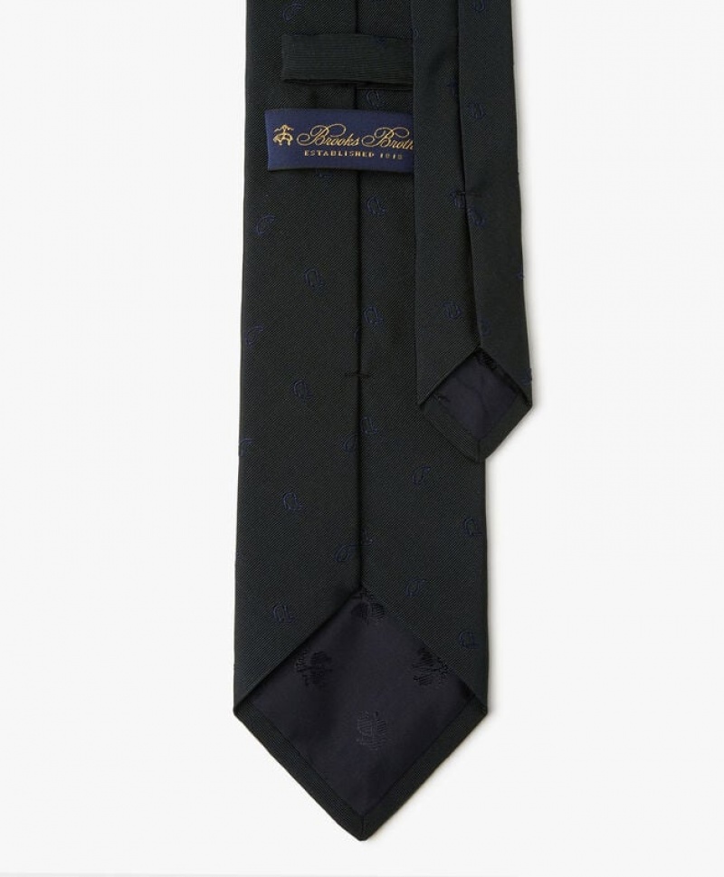 Green Brooks Brothers Silk Paisley Men Ties | NFE-517436