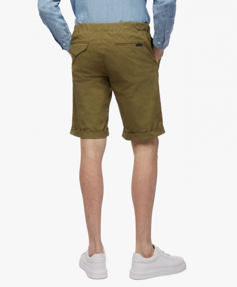 Green Brooks Brothers Stretch Cotton Bermudas Men Shorts | MWN-768359