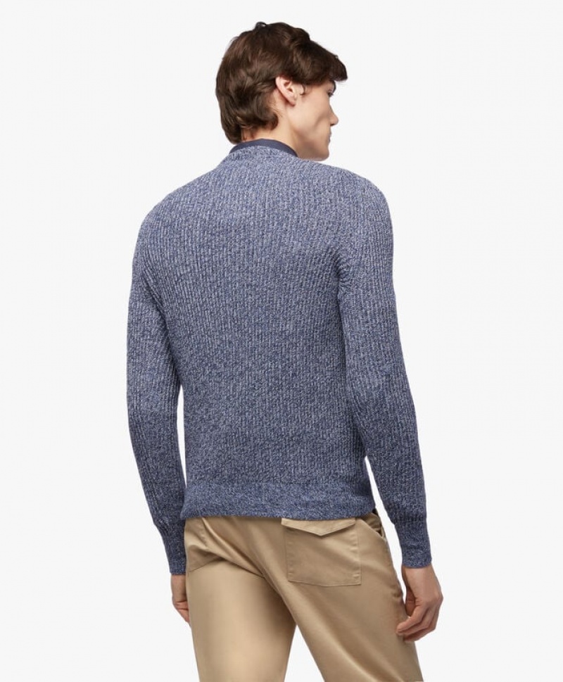 Grey Brooks Brothers Cotton and Cashmere Men Sweaters | DTO-329718