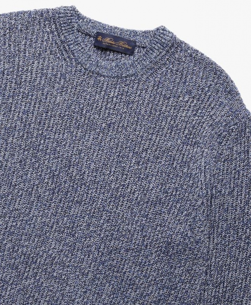 Grey Brooks Brothers Cotton and Cashmere Men Sweaters | DTO-329718