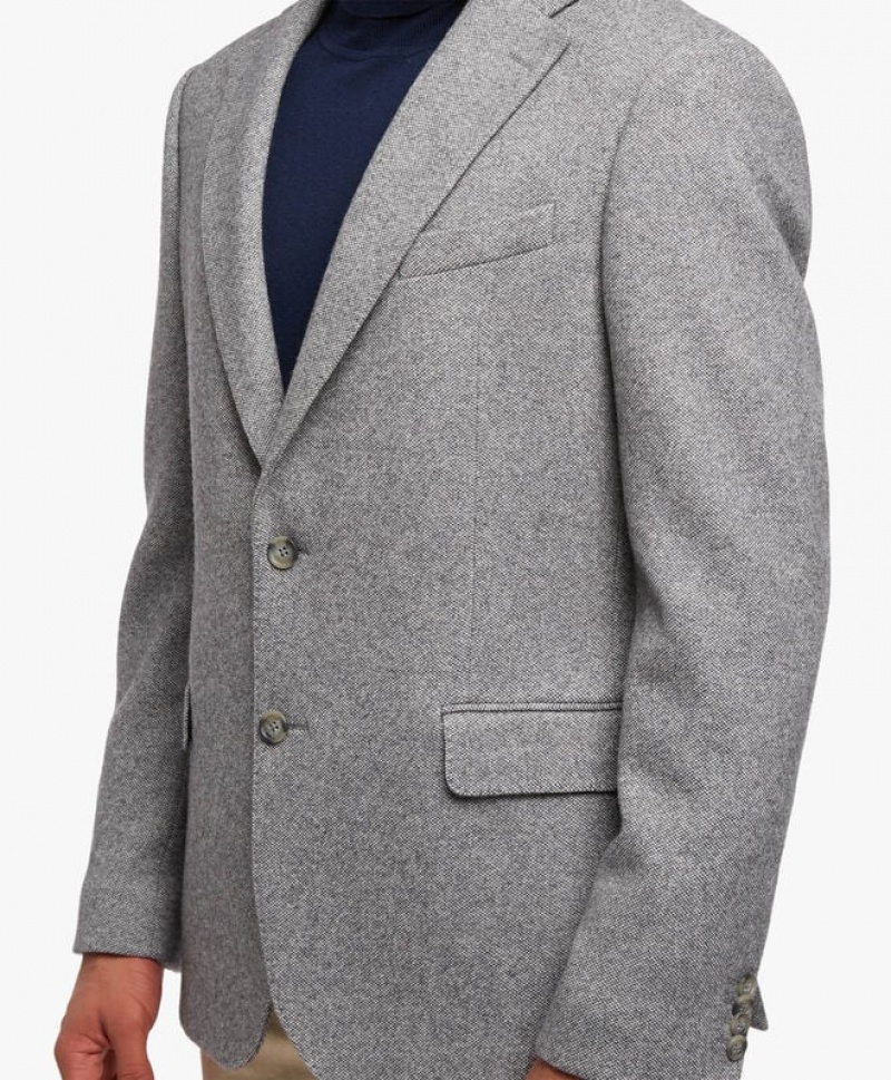 Grey Brooks Brothers Cotton and Wool-Blend Sport Men Blazers | PKR-653724