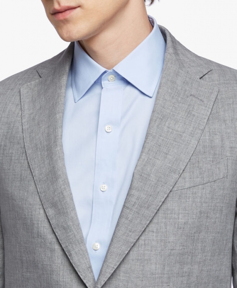 Grey Brooks Brothers Linen Men Suits | SIA-068925