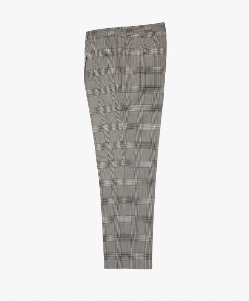 Grey Brooks Brothers Regent Fit Wool Check Men Suits | ODI-607132