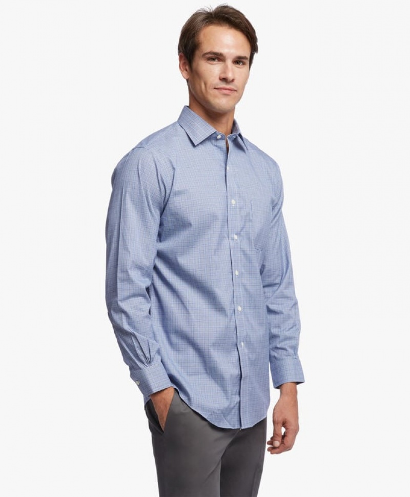 Grey Brooks Brothers Regent Regular-fit Non-iron, Oxford Stretch, Ainsley Collar Men Shirts | AFM-170862