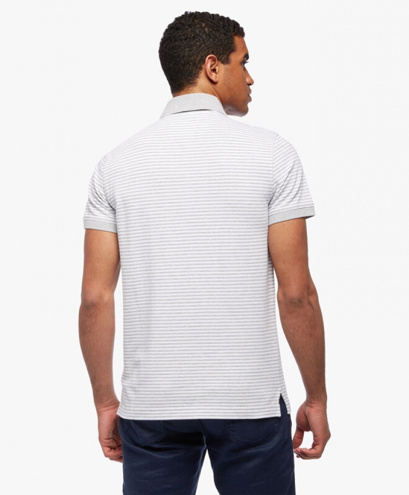 Grey Brooks Brothers Short Sleeves Supima Cotton Men Polo | PYQ-617832