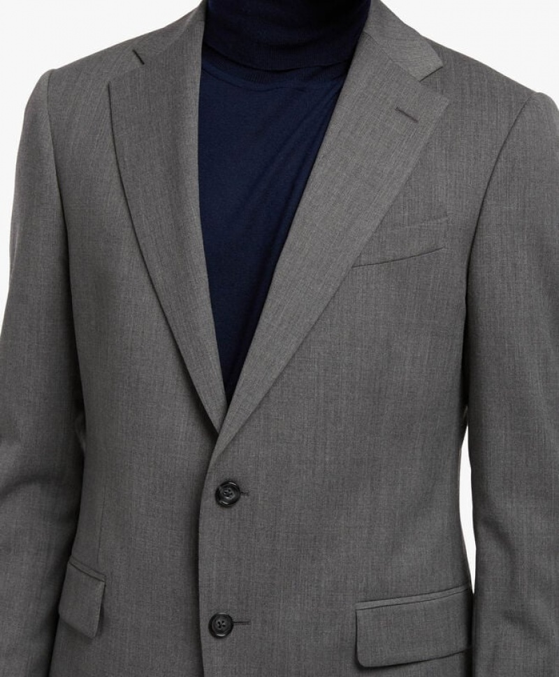 Grey Brooks Brothers Virgin Wool-Blend Men Suits | UQR-458372