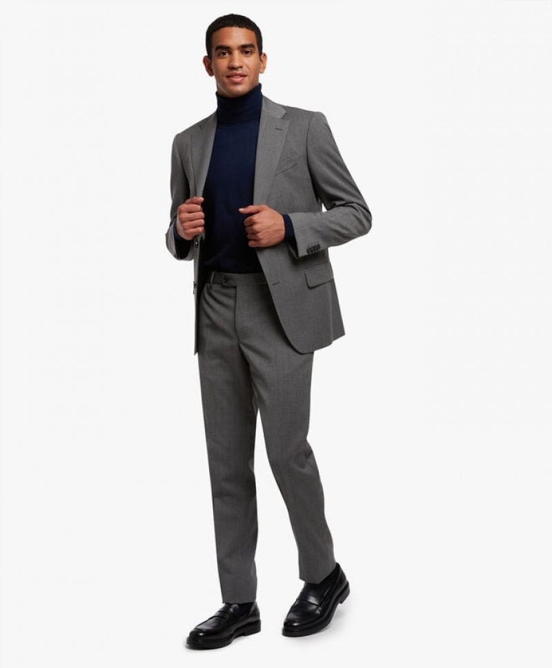 Grey Brooks Brothers Virgin Wool-Blend Men Suits | UQR-458372