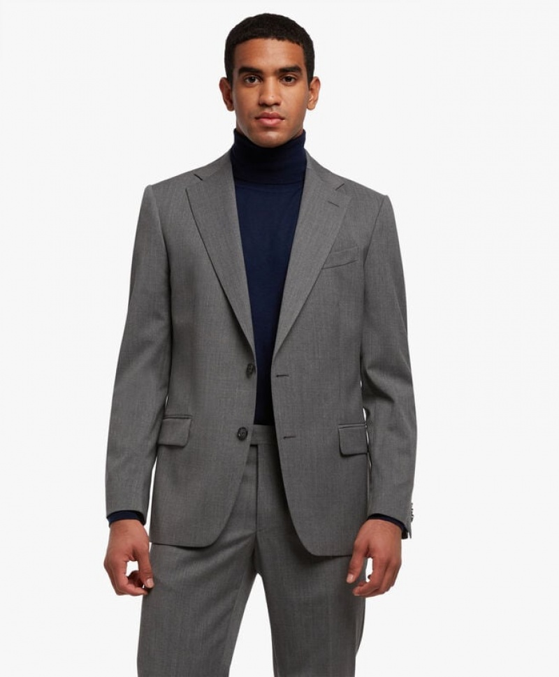 Grey Brooks Brothers Virgin Wool-Blend Men Suits | GJL-316408