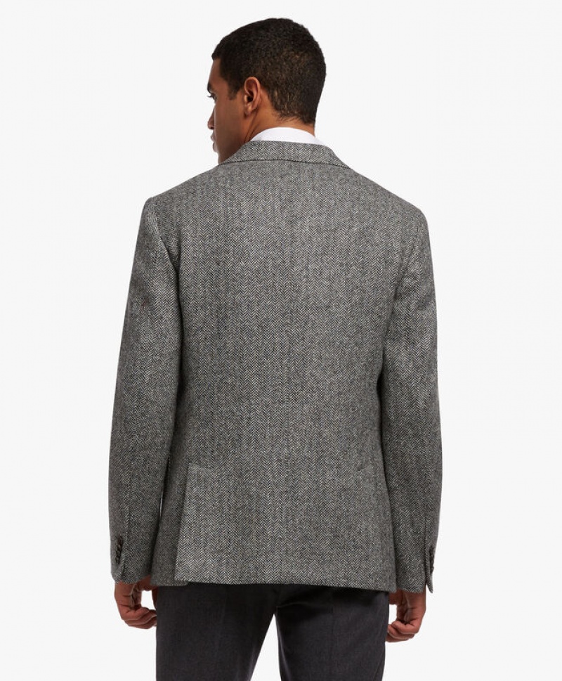 Grey Brooks Brothers Virgin Wool Sport Men Blazers | YAV-729135