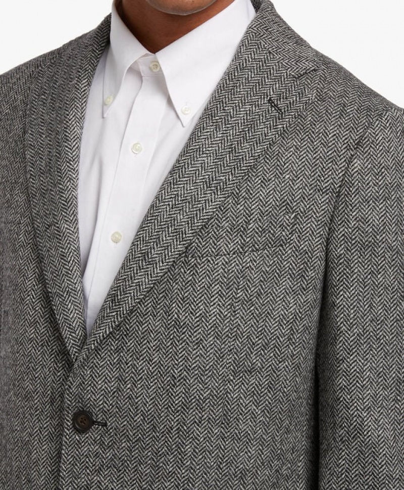 Grey Brooks Brothers Virgin Wool Sport Men Blazers | YAV-729135