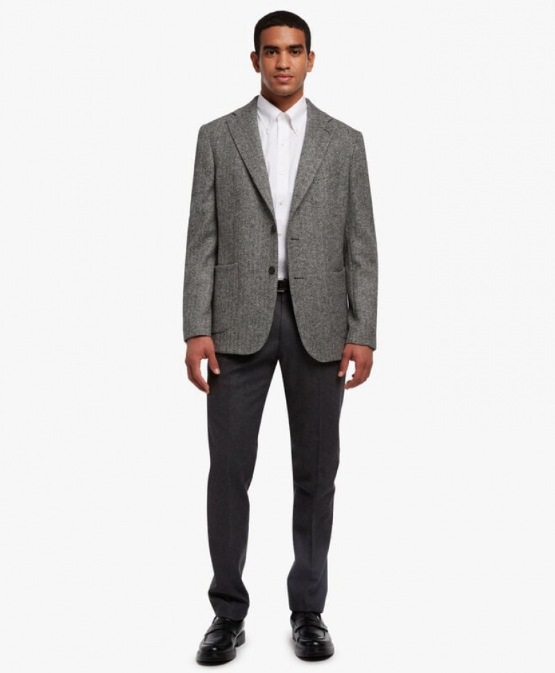 Grey Brooks Brothers Virgin Wool Sport Men Blazers | YAV-729135