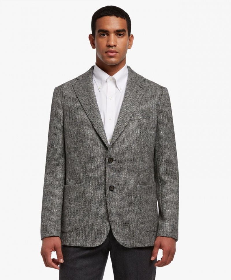 Grey Brooks Brothers Virgin Wool Sport Men Blazers | YAV-729135