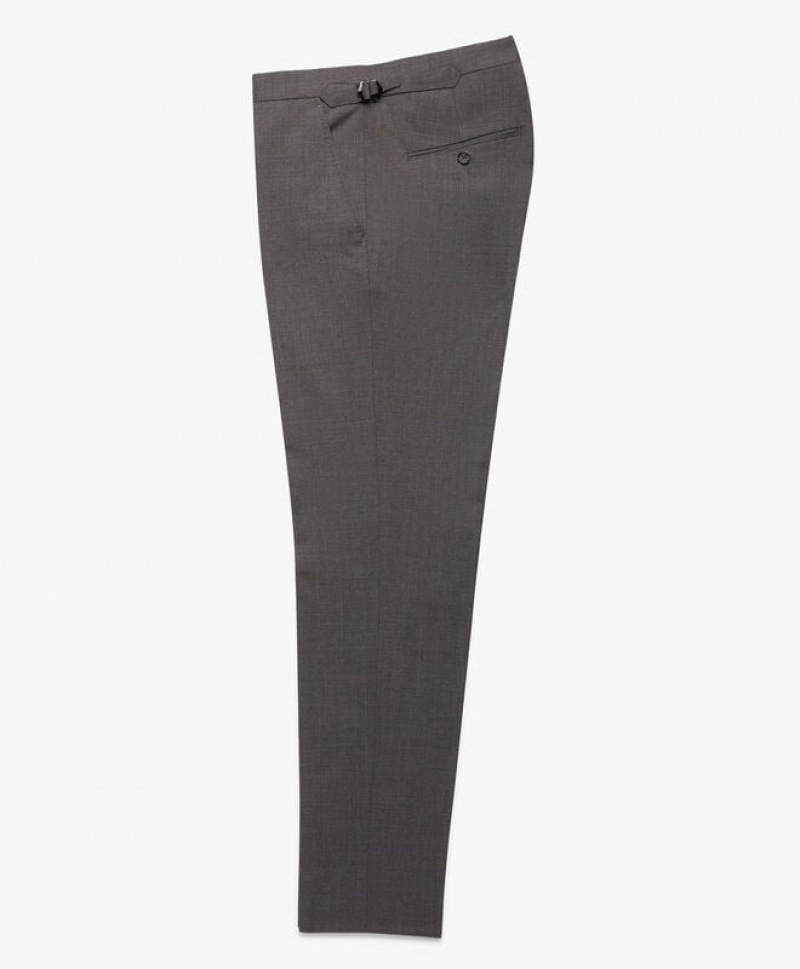 Grey Brooks Brothers Wool-Blend Men Suits | ICL-235874