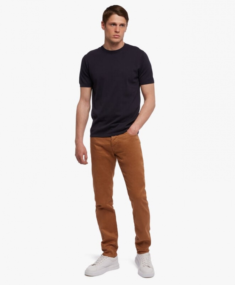 Khaki Brooks Brothers 5-Pocket Men Casual Pants | WGZ-146075