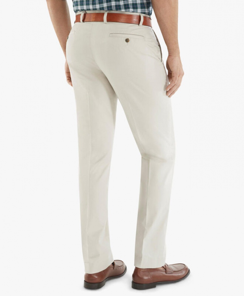 Light Beige Brooks Brothers Milano Slim-fit Advantage Chino Men Casual Pants | ZCF-948503