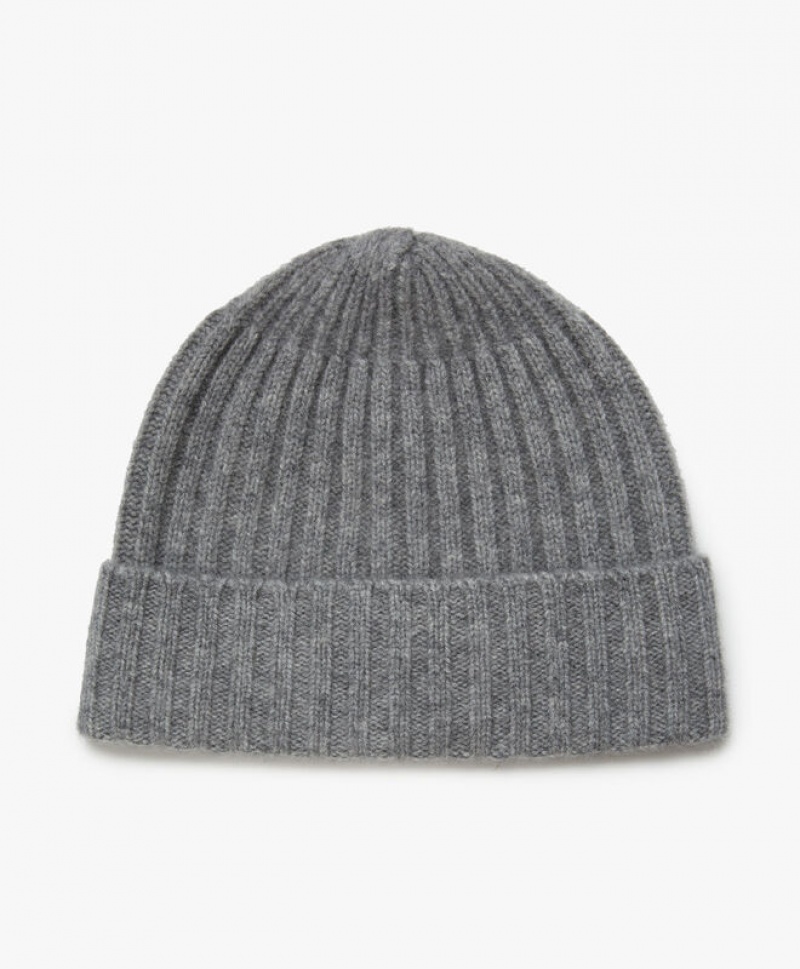 Light Grey Brooks Brothers Cashmere Men Beanie | MPI-962710