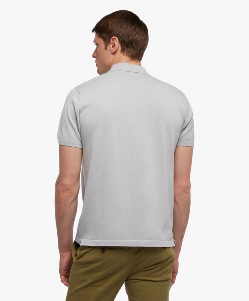 Light Grey Brooks Brothers Cotton Men Polo | GXI-872169