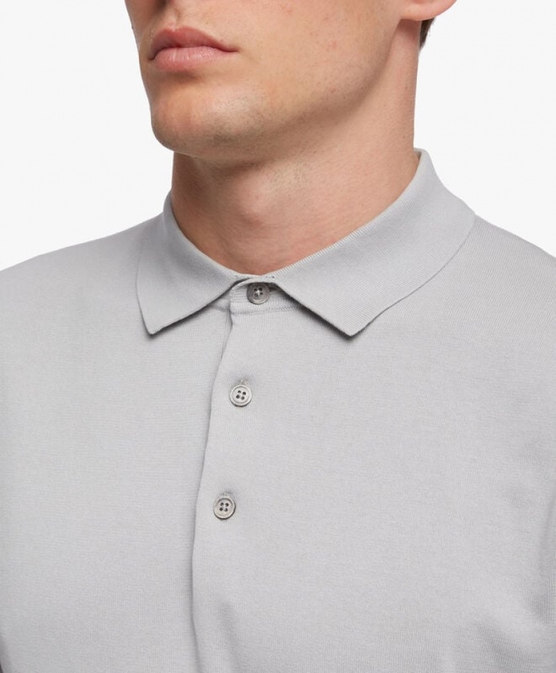 Light Grey Brooks Brothers Cotton Men Polo | GXI-872169