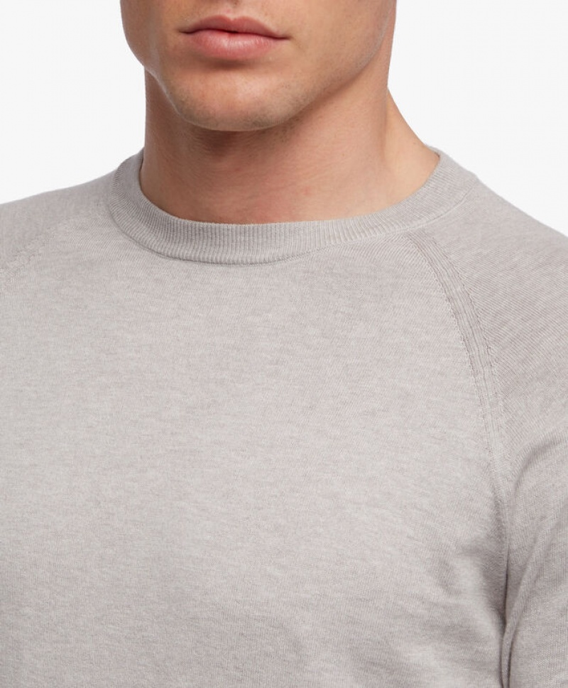 Light Grey Brooks Brothers Cotton and Cashmere Men Sweatshirts | NUF-452378