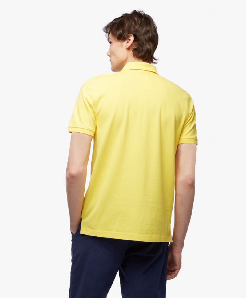 Light Yellow Brooks Brothers Golden Fleece Original Fit Stretch Supima Men Polo | HMA-873251