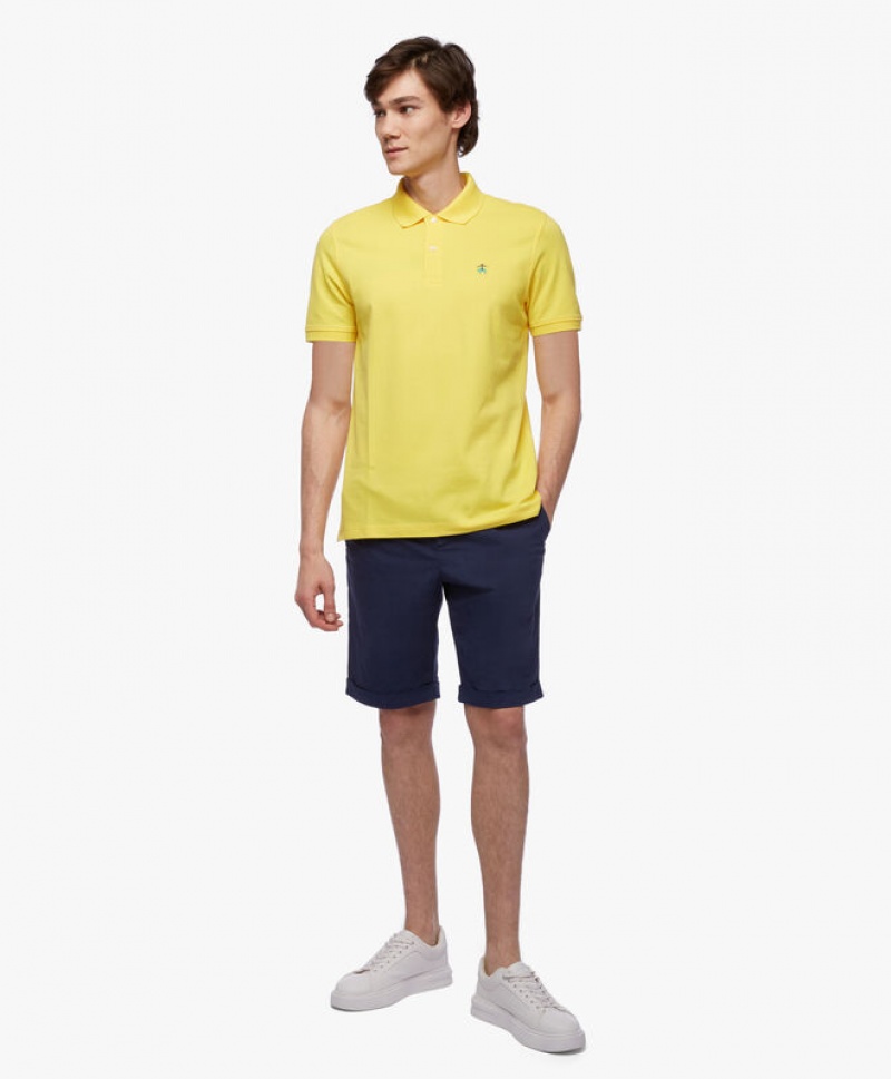 Light Yellow Brooks Brothers Golden Fleece Original Fit Stretch Supima Men Polo | HMA-873251