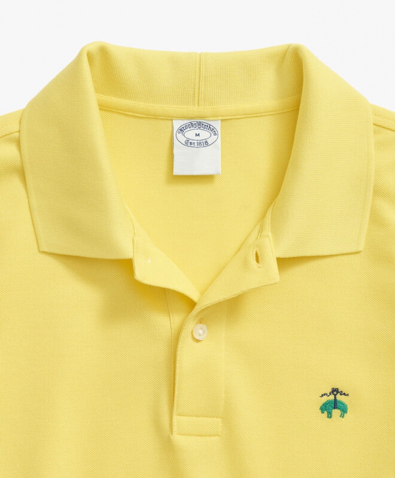 Light Yellow Brooks Brothers Golden Fleece Original Fit Stretch Supima Men Polo | HMA-873251