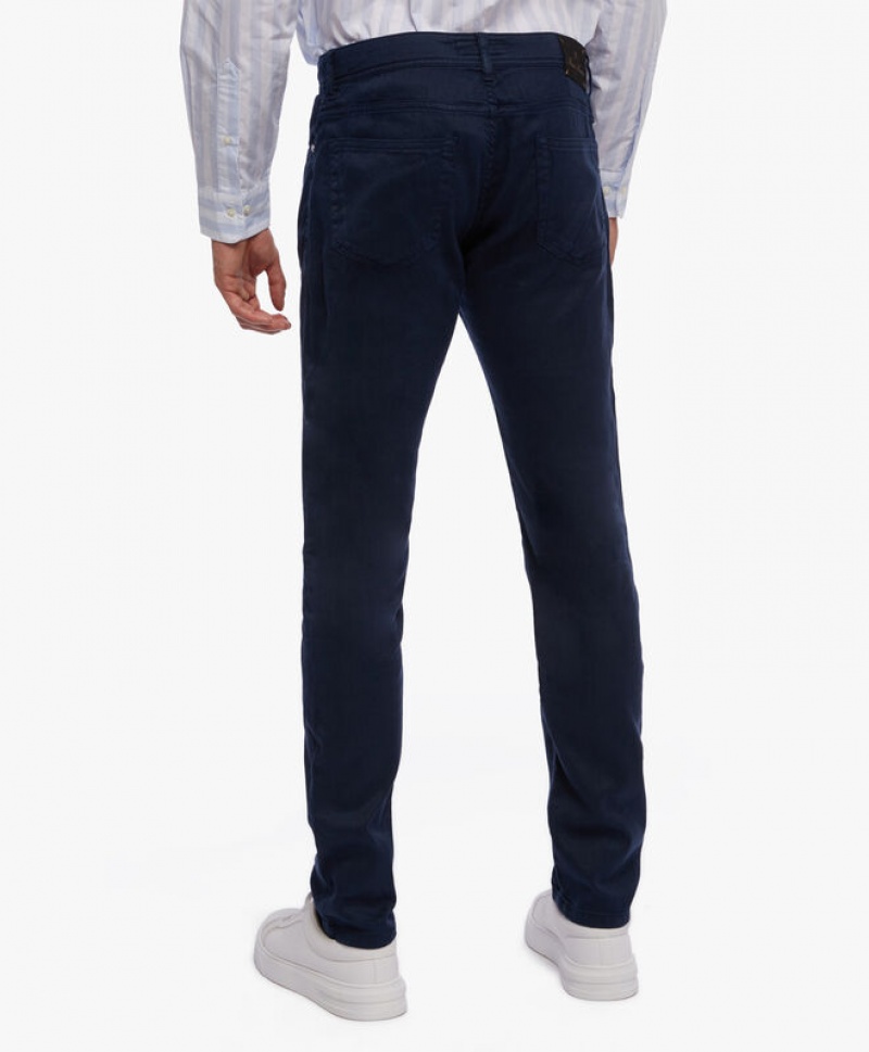 Navy Brooks Brothers 5-Pocket Men Casual Pants | IJR-068395