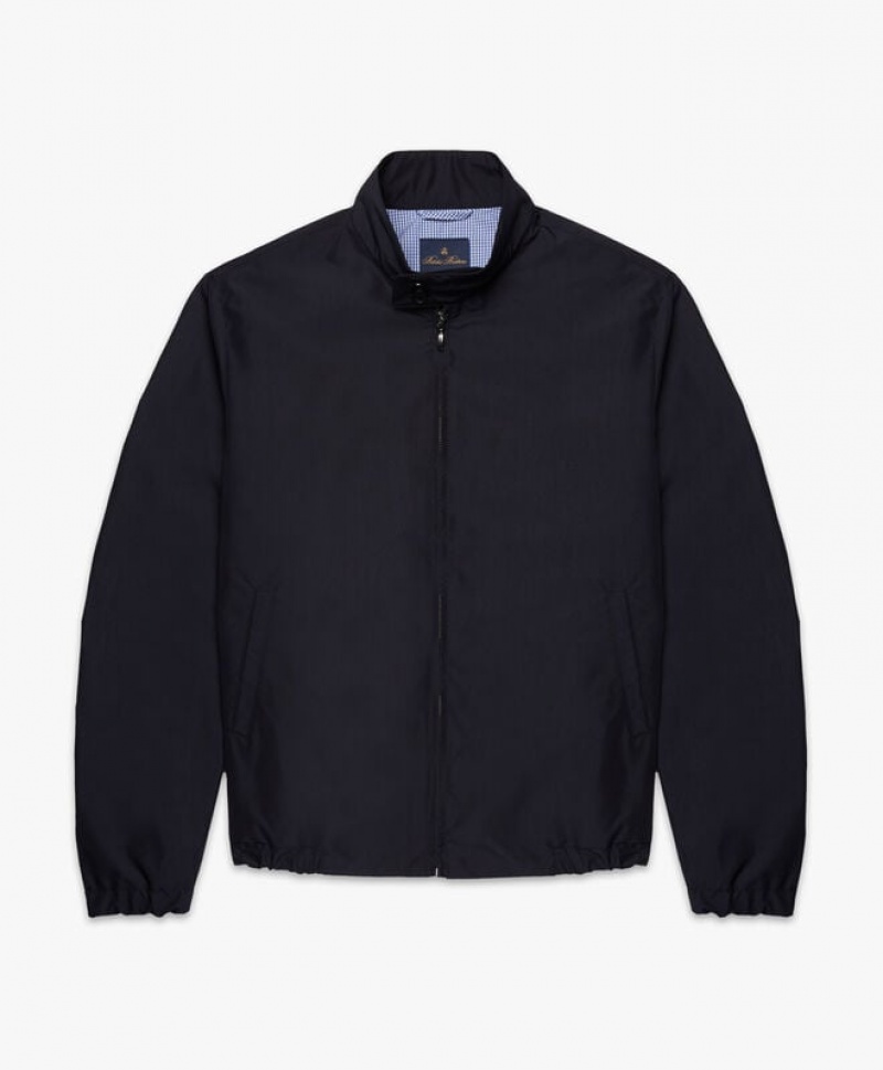 Navy Brooks Brothers Blouson Men Jackets | LGD-620913