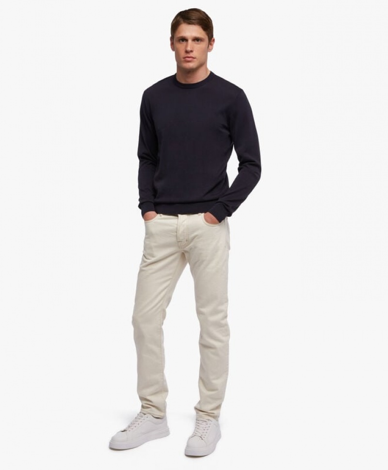 Navy Brooks Brothers Cotton Men Sweaters | UXV-792586