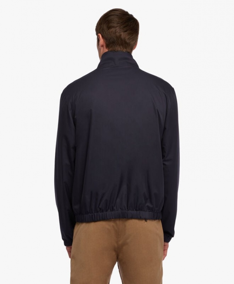 Navy Brooks Brothers Reversible Blouson Men Jackets | TLP-984031