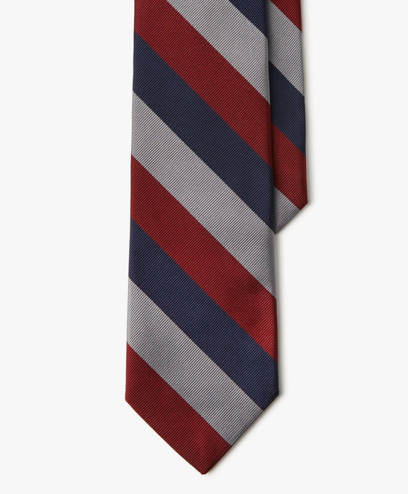 Navy / Red Brooks Brothers Silk Regimental Men Ties | BYI-931874