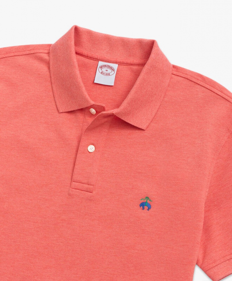 Orange Brooks Brothers Golden Fleece Original Fit Stretch Supima Men Polo | WSE-205317