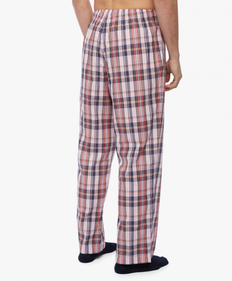 Pink Brooks Brothers Cotton Madras Lounge Men Nightwear | OQJ-968402