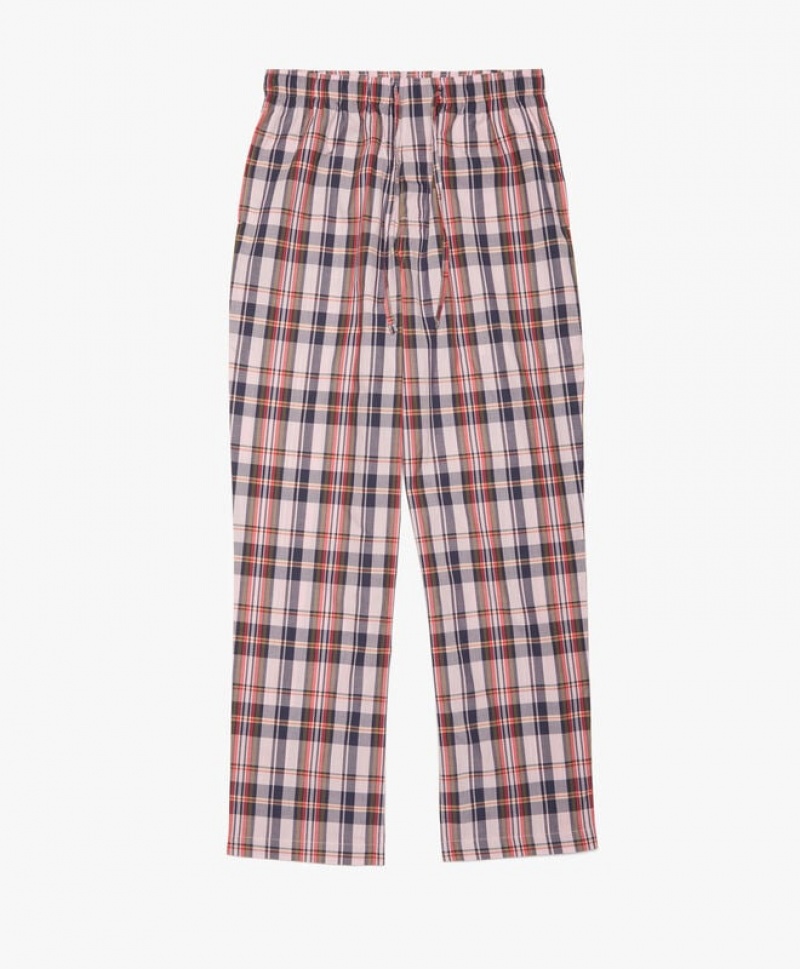 Pink Brooks Brothers Cotton Madras Lounge Men Nightwear | OQJ-968402