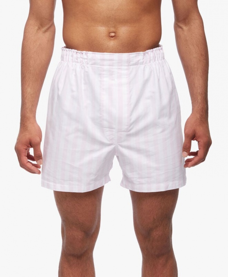 Pink Brooks Brothers Cotton Oxford Stripe Men Underwear | KMC-428563