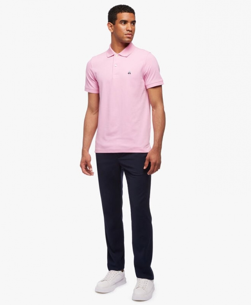 Pink Brooks Brothers Golden Fleece Slim Fit Stretch Supima Men Polo | YPK-289701