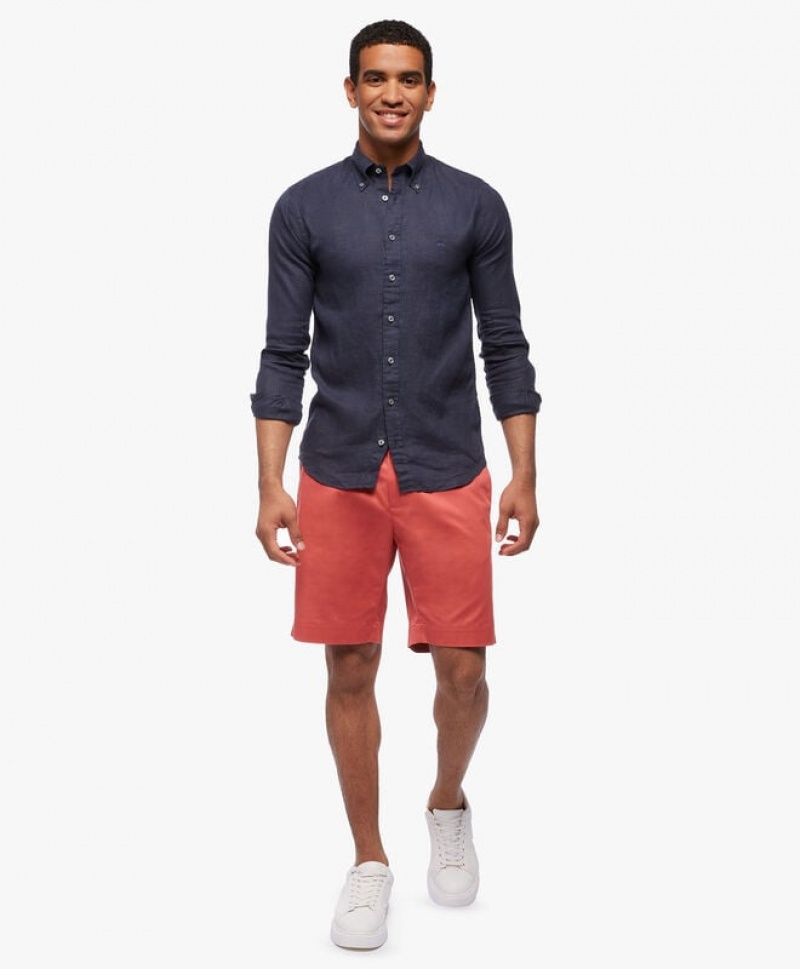 Red Brooks Brothers Advantage Chinos Men Shorts | PGZ-852617