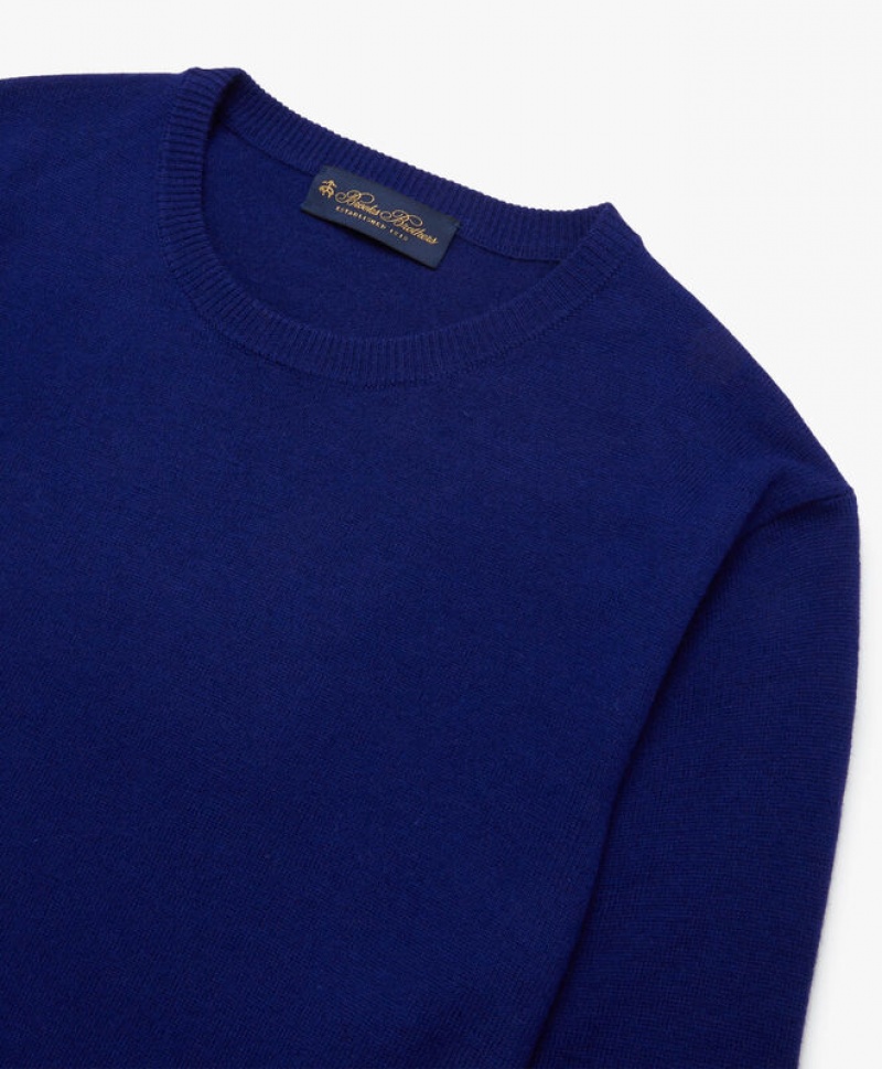 Royal Brooks Brothers Lambswool Crew-Neck Men Sweaters | XYO-382456