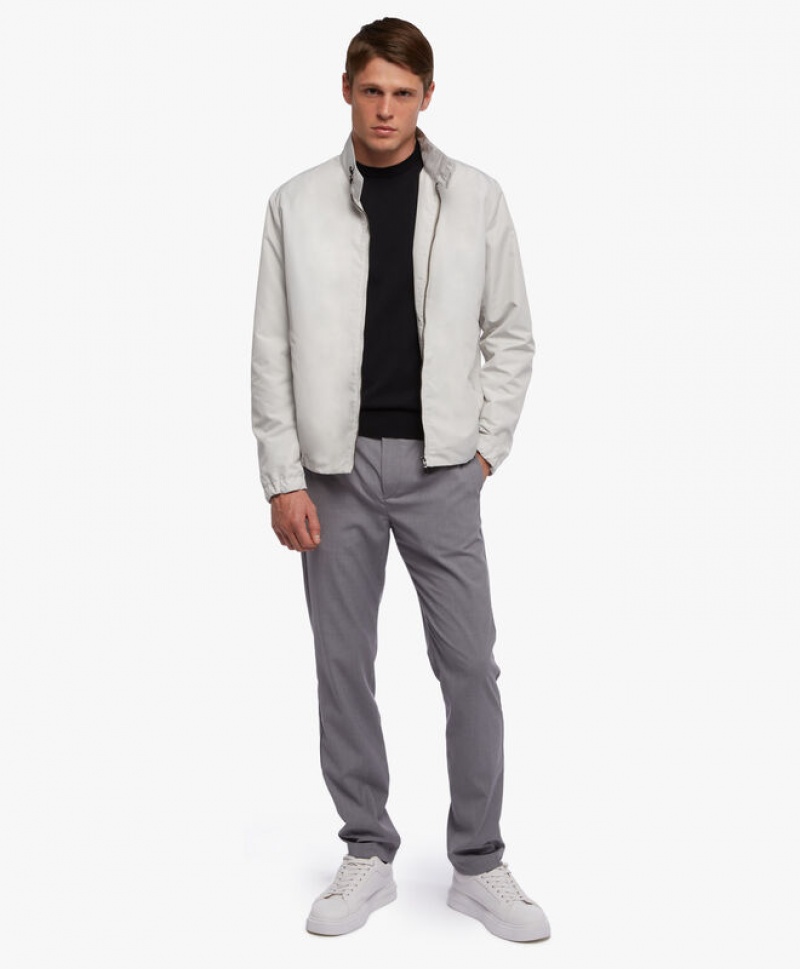 White Brooks Brothers Blouson Men Jackets | AKD-264019