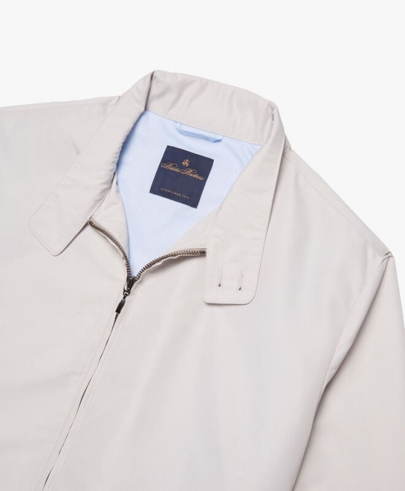 White Brooks Brothers Blouson Men Jackets | AKD-264019