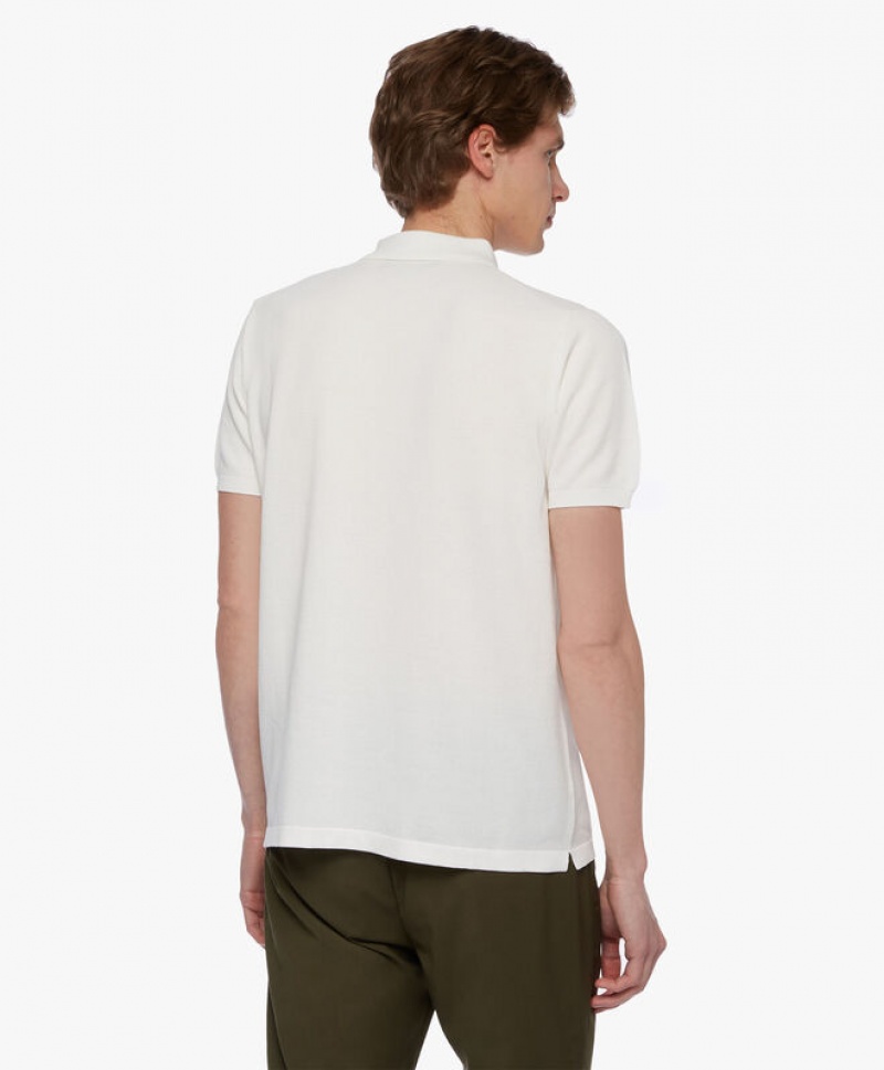 White Brooks Brothers Cotton Men Polo | OXA-469873