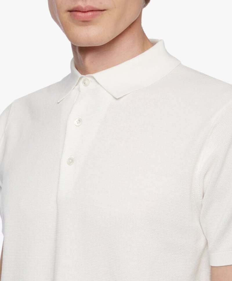 White Brooks Brothers Cotton Men Polo | OXA-469873