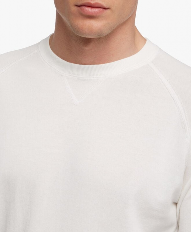 White Brooks Brothers Cotton Men Sweatshirts | ARY-503974