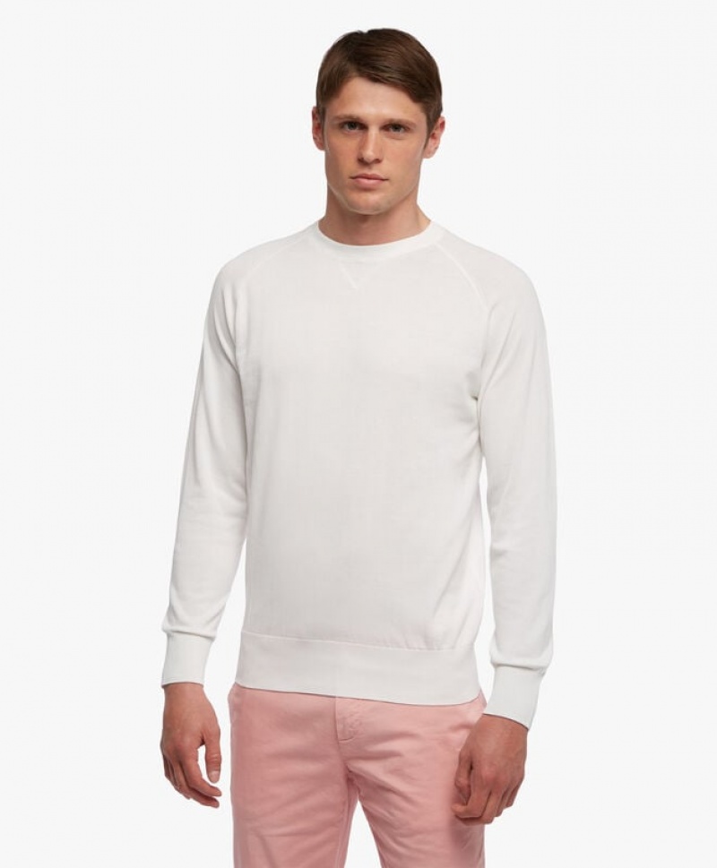 White Brooks Brothers Cotton Men Sweatshirts | ARY-503974