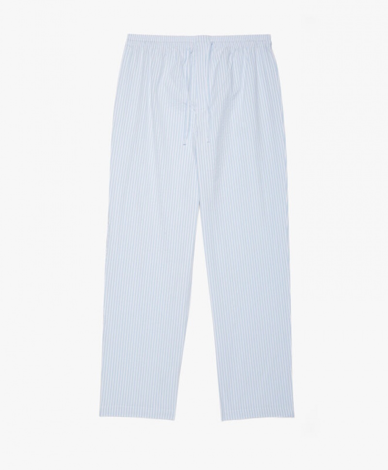 White Brooks Brothers Cotton Seersucker Men Nightwear | NYQ-627085