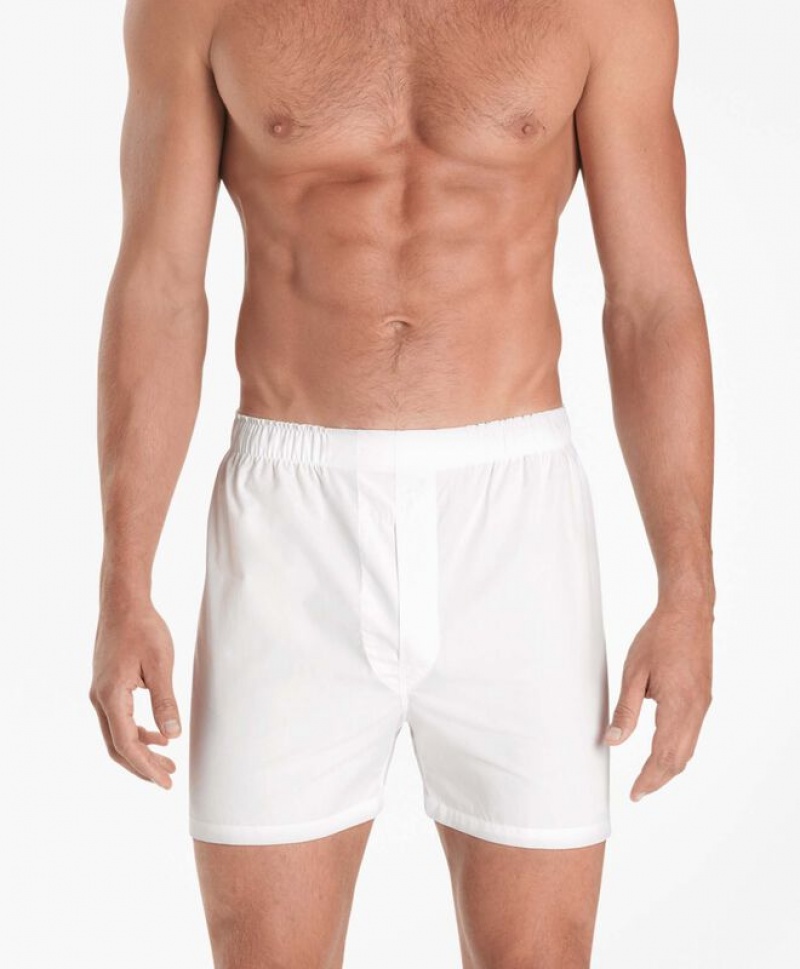 White Brooks Brothers Traditional-fit Broadcloth Men Underwear | COQ-165328