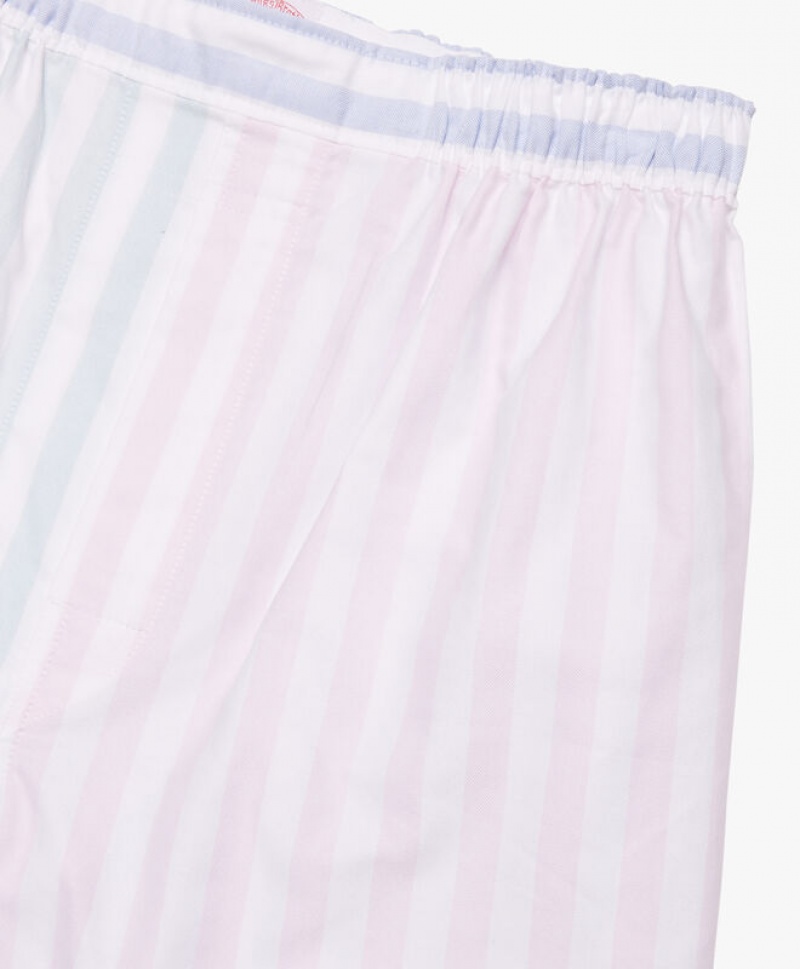 White / Pink Brooks Brothers Cotton Oxford Stripe Men Underwear | ACN-062987